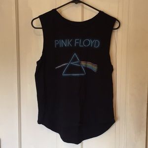 Women’s Pink Floyd Rock Band Black Tank Top Medium